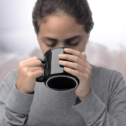 DISCOUNT PROMOS Custom Ceramic Campfire Coffee Mugs 13 oz. Set of 1, Personalized Bulk Pack