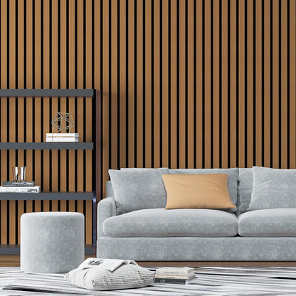 Art3d 4-Pack Glue-On Six-Grid Wainscoting Panel for Interior Wall Decor - 104 x 12 Inch Polystyrene