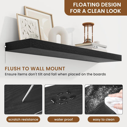 fuqing Floating Shelves for Wall, Bathroom Shelf Wall Mounted for Storage, Shelves with Invisible