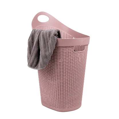 Mind Reader Basket Collection, Mobile Laundry Hamper, 60 Liter (15g/33lbs) Capacity, Cut Out
