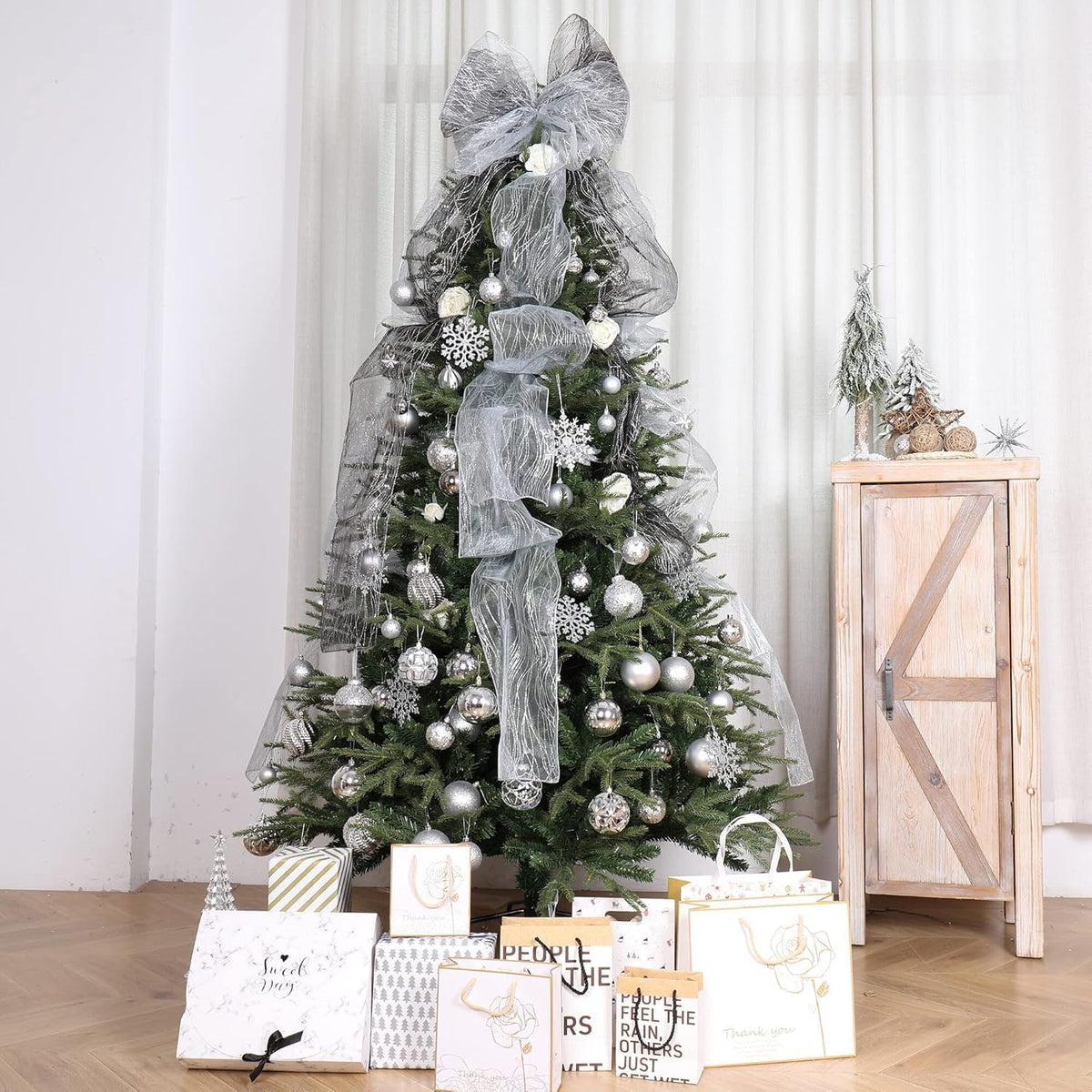 87ct Christmas Ball Ornaments Set Shatterproof Seasonal Hanging Decorations with Reusable Hand-held