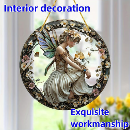 Flower Fairy Garden Decorations Angel Wing Christmas Halloween Deco Statue Art Elf Sculpture