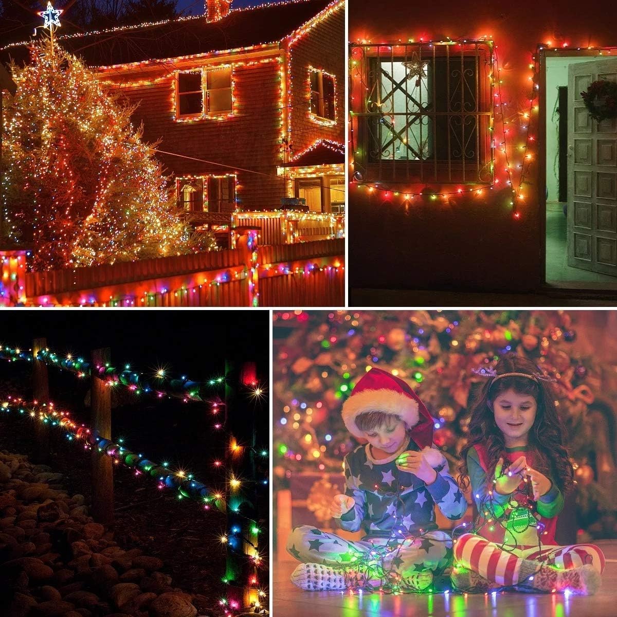 33FT 100 LEDs String Lights Waterproof Fairy Lights 8 Modes with Memory 30V UL Certified Power