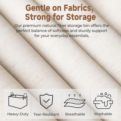 StorageWorks Storage Bins, Shelves Baskets for Organizing, Large Fabric Closet Organizers with