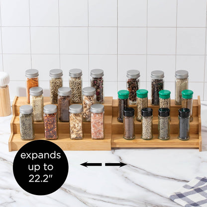 SIMPLEMADE 3-Tier Spice Rack Organizer - Versatile Storage Shelf for Kitchen, Bathroom, Bedroom &