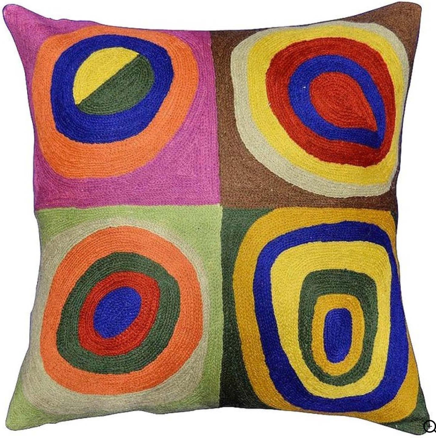 Kandinsky Abstract Pillow Cover - Quadrate | Modern Pillows | Modern Chair Cushion | Contemporary