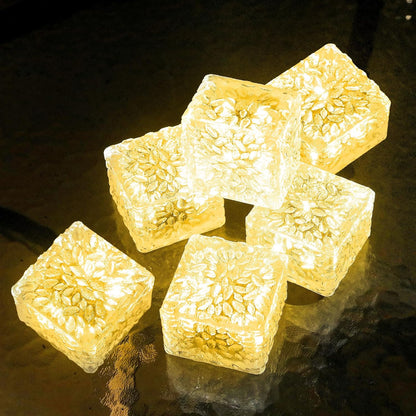 Solar Brick Lights Outdoor Solar Lights Outdoor Waterproof Patio Brick Lights Garden Decor for