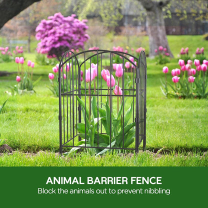 Goovilla Garden Fence, Total 20ft(L) x 24in(H) Garden Fencing Animal Barrier, 19 Pcs Rustproof