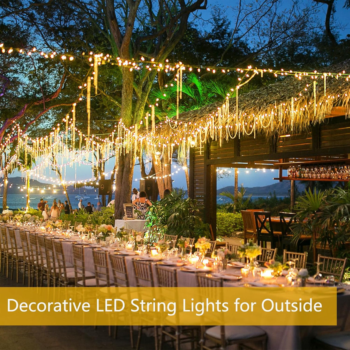 Extra-Long 144FT Solar String Lights for Outside, 2 Pack 400LED Solar Fairy Lights Outdoor