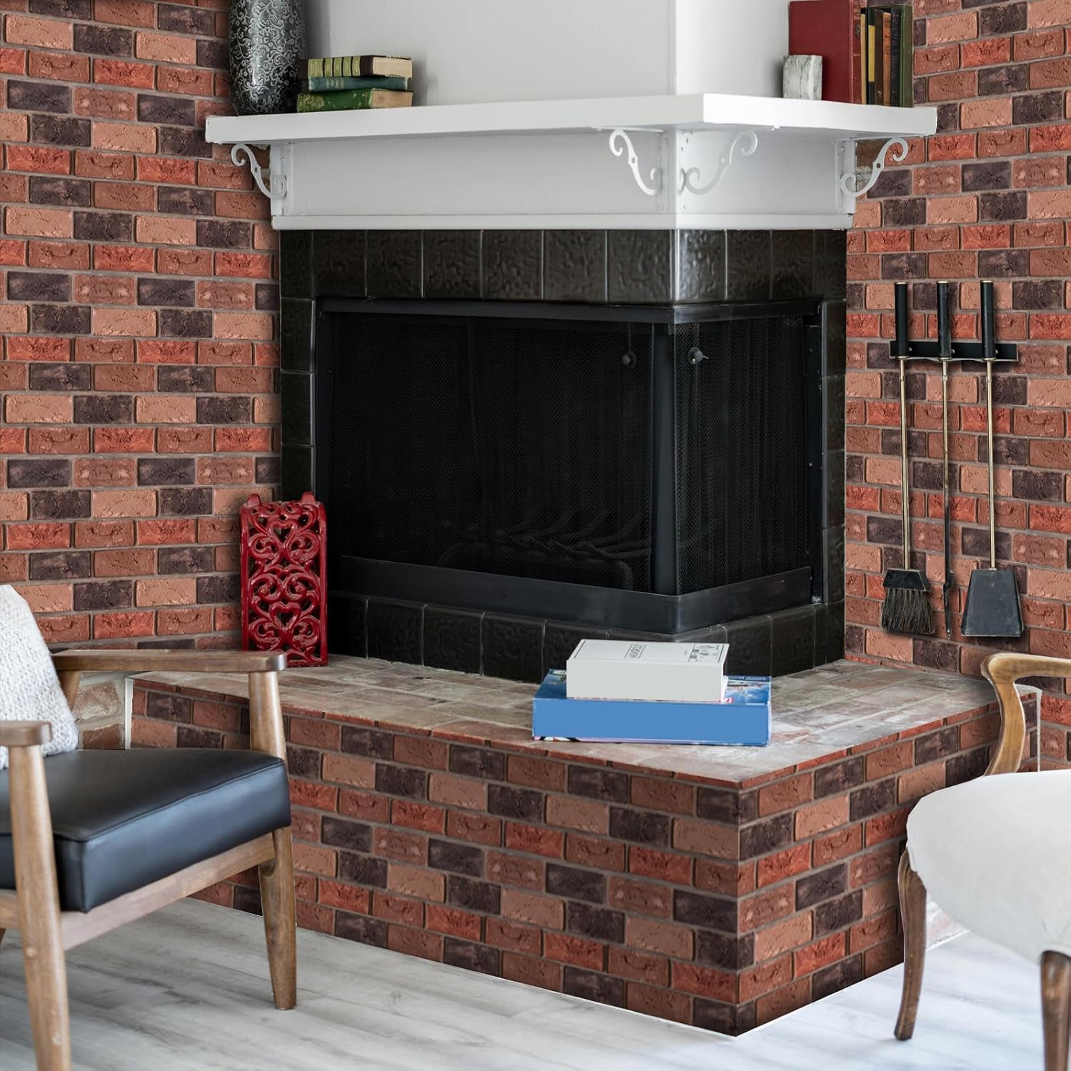 Faux Brick Wall Panels,3D Wall Panel Peel and Stick,Brick Wallpaper,Faux Brick Foam Self Adhesive