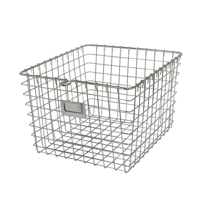 Spectrum Diversified 47970 Wire, Vintage Locker Basket Style, Rustic Farmhouse Chic, Steel Storage
