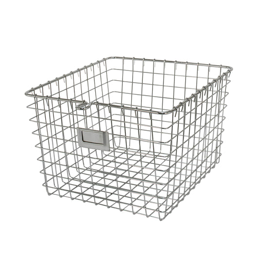 Spectrum Diversified 47970 Wire, Vintage Locker Basket Style, Rustic Farmhouse Chic, Steel Storage