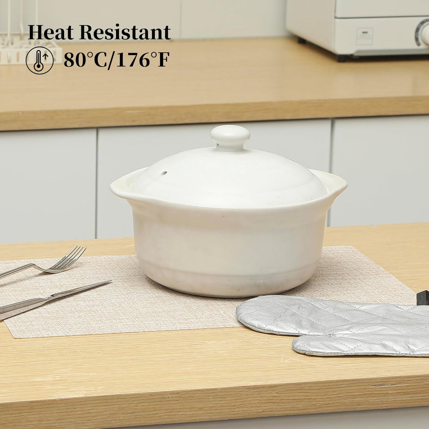 Leetaltree Beige Placemats Set of 20 - Heat Resistant Non-Slip Place mats for Dining Table