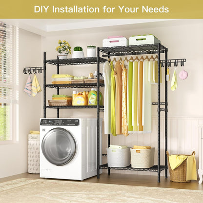 Ulif U5 Over the Washer and Dryer Storage Shelf, Laundry Room Space Saver Bathroom Storage and