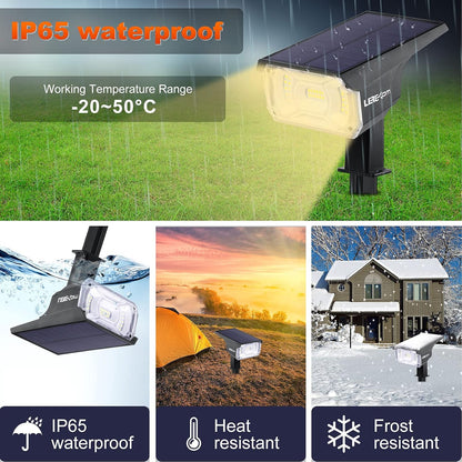 40 LEDs Spotlights,IP65 Waterproof Solar Powered Landscape Spotlights 2-in-1 Wall Light, Outdoor