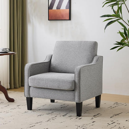 VINGLI Accent Chairs for Living Room Mid Century Modern Chair Sofa Chair Upholstered Arm Chair with