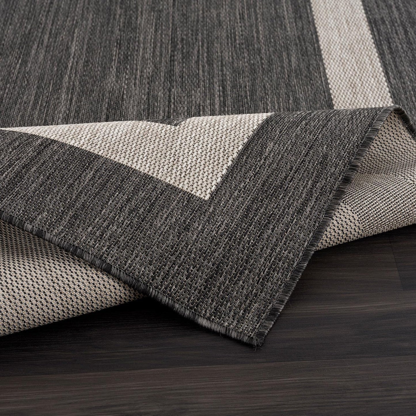 CAMILSON Outdoor Rug 6x9,Modern Outside Rugs for Patios Porches Waterproof Durable Washable