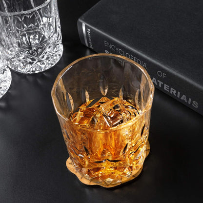 KANARS Old Fashioned Whiskey Glasses with Luxury Box - 10 Oz Rocks Barware For Scotch, Bourbon