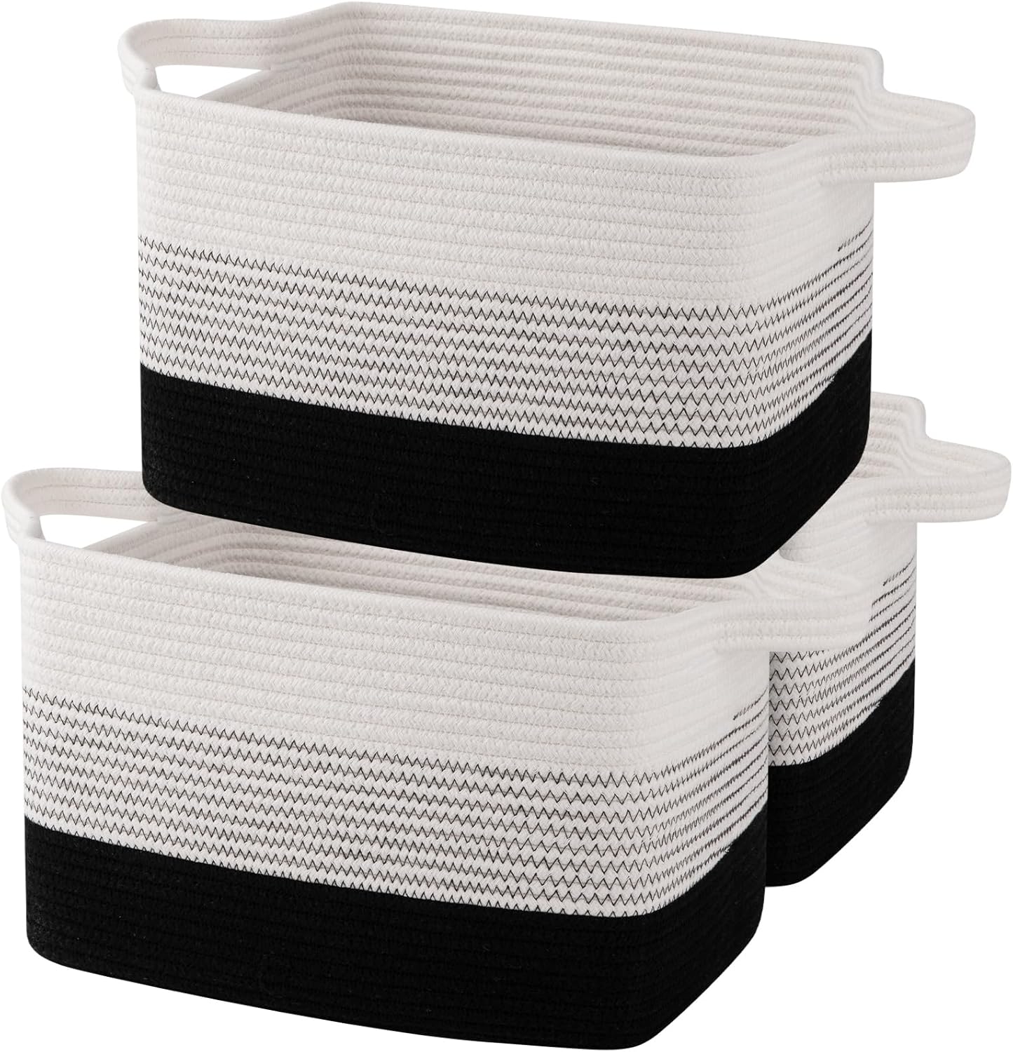 OIAHOMY Storage Basket, Woven Baskets for Storage, Cotton Rope Basket for toys,Towel Baskets for