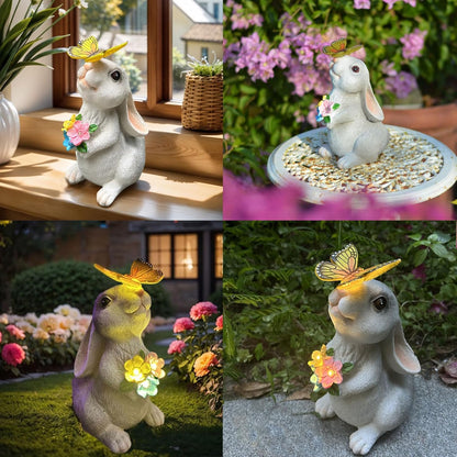 YODY Solar Garden Statues Outdoor Decor- Yard Decorations for Patio, Balcony, Backyard, Lawn