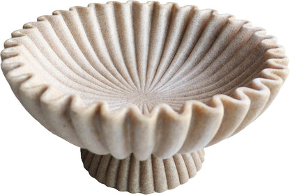 10" Large Decorative Bowl decor, Scalloped Bowls for Modern Home Decor,Ruffle Decor,Stylish Key