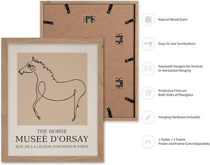 Poster Master Vintage Poster - Retro Minimalist Print - Gift for Artist, Friend - Horse, Line