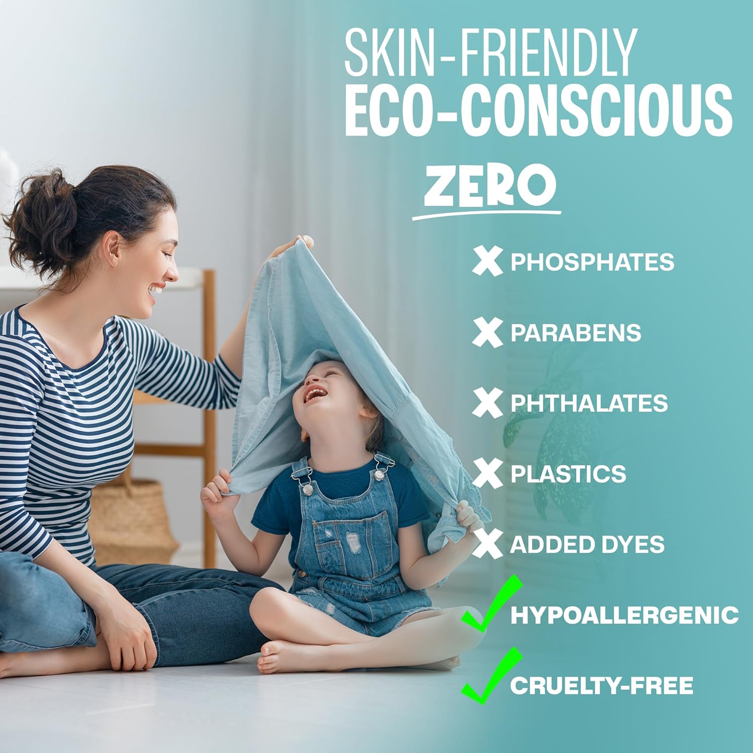 Sudstainables Eco Friendly Laundry Detergent Sheets - (200 Count), Unscented, Zero Waste, Plastic
