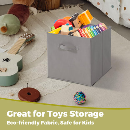 STORAGEIDEAS 11x11 Storage Bins, Set of 4 Storage Cubes, Collapsible Cube Storage Bins, Fabric