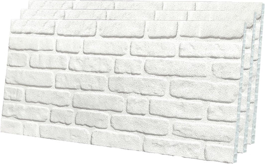 IZODEKOR 3D Stone Effect Wall Panels - Faux Stone Paneling for Living Room, Kitchen, Bathroom and