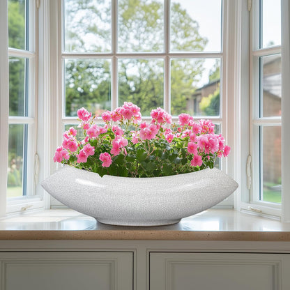 Ceramic Bonsai Tree Pot - 18 Inch Ceramic Pots for Plants, Large Succulent Planter with Drainage
