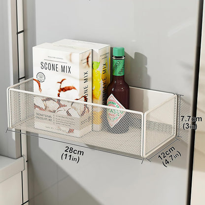 Magnetic Basket Organizer Holder for Fridge Magnetic Storage Bin Box Containers for Refrigerator