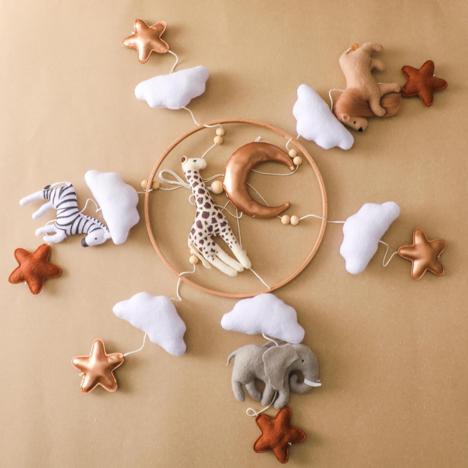 Baby Mobile for Crib, Baby Crib Mobile for Boys Girls, Baby Mobile for Bassinet, Boho Nursery