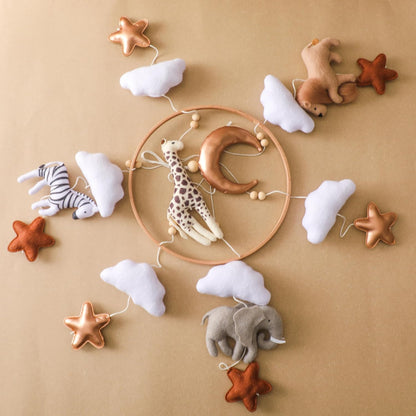 Baby Mobile for Crib, Baby Crib Mobile for Boys Girls, Baby Mobile for Bassinet, Boho Nursery