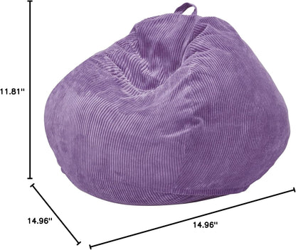 3.5FT Bean Bag Chairs Teardrop Bean Bag Chair for Adults Beanbag Chair with Memory Foam Filled