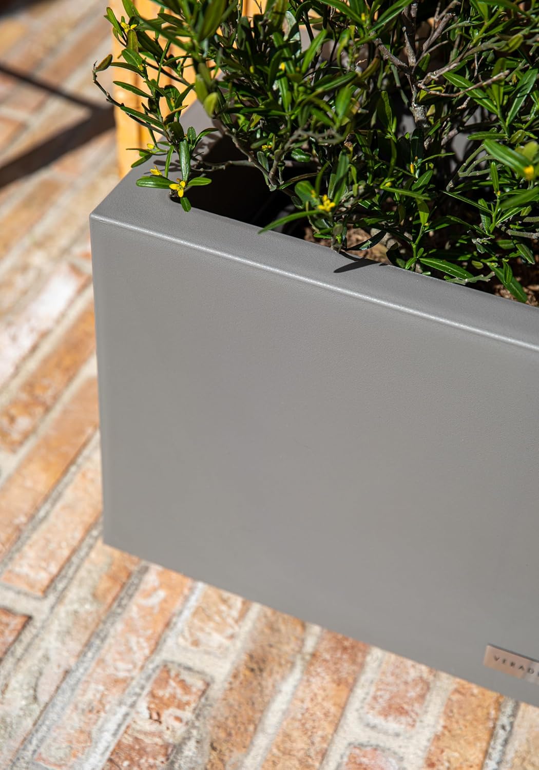 Veradek Block Series Long Box Planter - Large Rectangular Planter for Indoor or Outdoor Patio/Porch