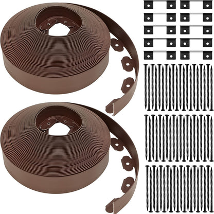 Sasylvia 2.5'' x 200' Landscape Edging Kit Edging Border Coil Include Anchoring Spikes 10