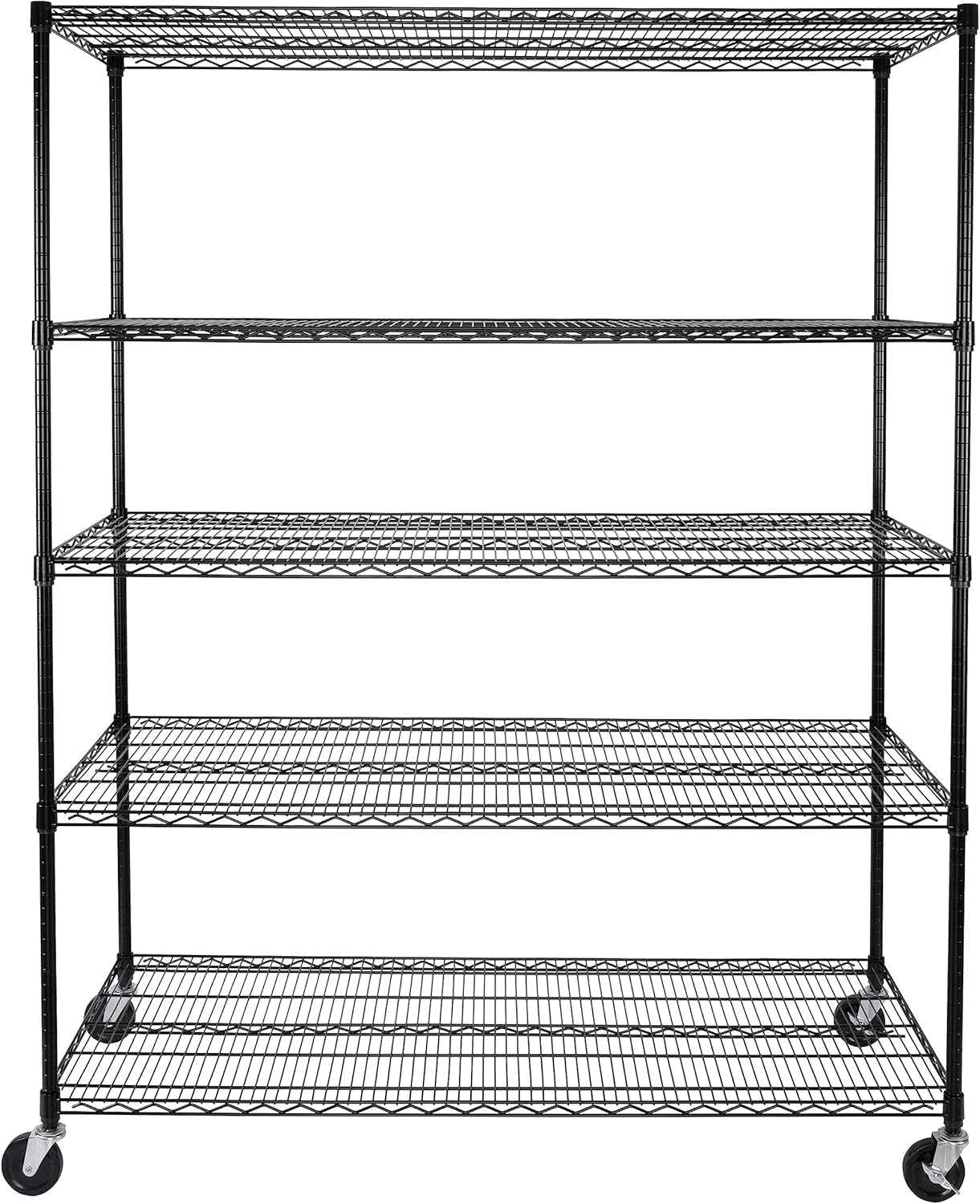 Seville Classics UltraDurable Heavy Duty NSF Solid Steel Wire Rack Storage Unit, Organizer for
