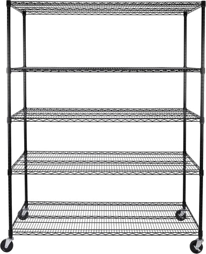 Seville Classics UltraDurable Heavy Duty NSF Solid Steel Wire Rack Storage Unit, Organizer for