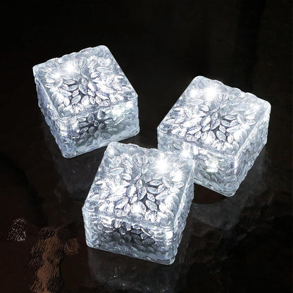 Solar Brick Lights - Outdoor Waterproof Patio & Garden Decor (3 Packs) for Patio, Yard, Walkway