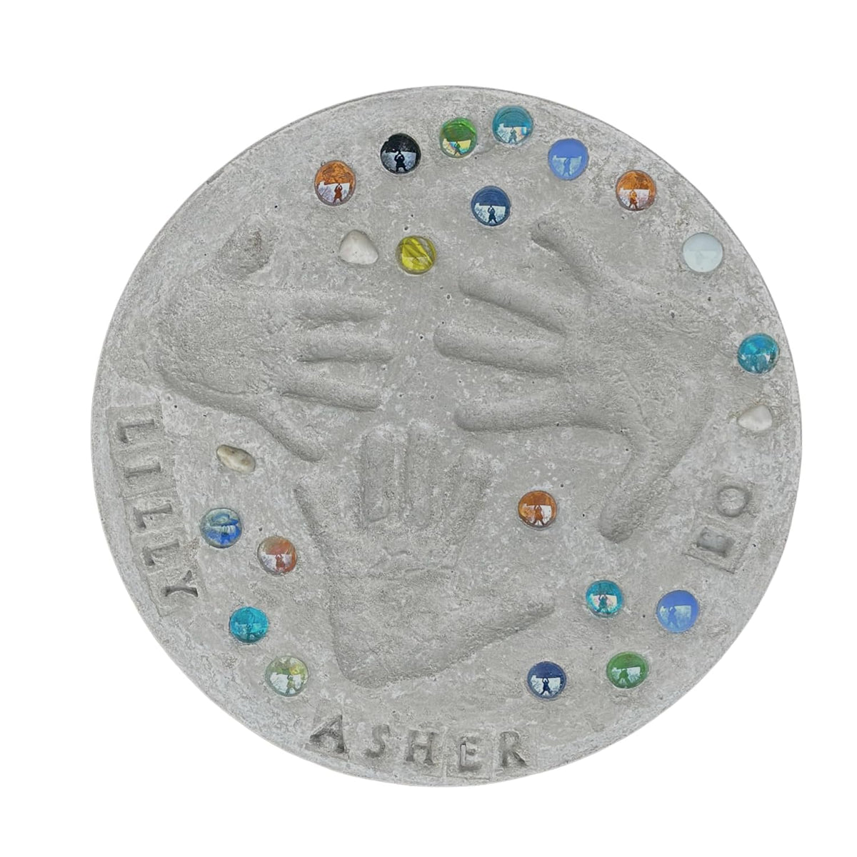Large DIY Stepping Stone Kit, Handprint Stepping Stone, Mother's Day Gift, Footprint Stepping Stone