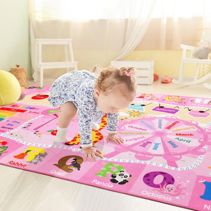 Kids Rugs for Playroom Bedroom Classroom Nursery, Non-Slip and Washable Rugs for Children Toddlers