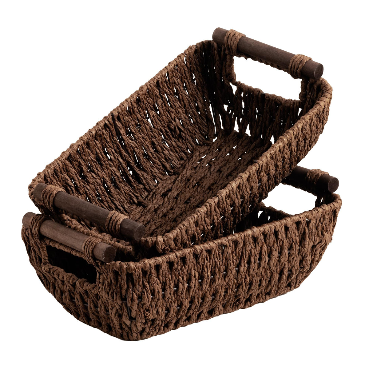 StorageWorks Small Baskets for Organizing, Woven Basket for Shelves