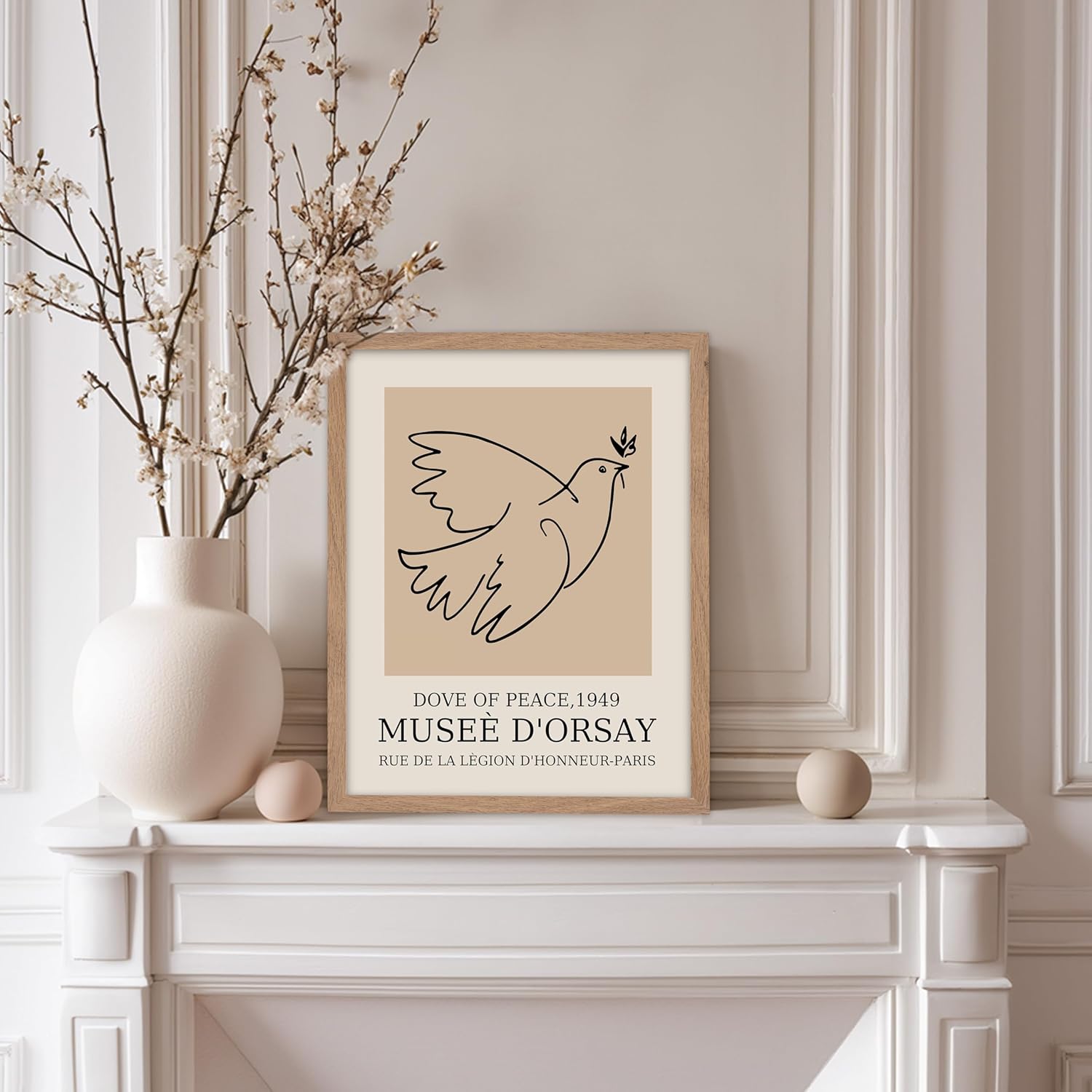 Poster Master Vintage Poster - Retro Minimalist Print - Gift for Artist, Friend - Dove Of Peace