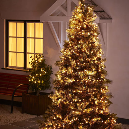 Dazzle Bright 132FT 400 LED Christmas Lights, Christmas String Lights Plug in with 8 Modes