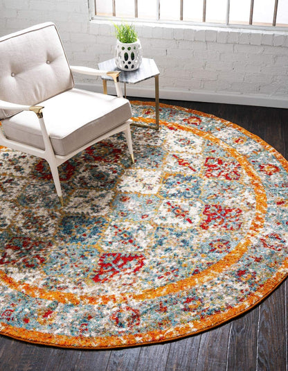 Unique Loom Rosso Collection Vintage, Traditional, Bohemian, Geometric, Distressed, Southwestern