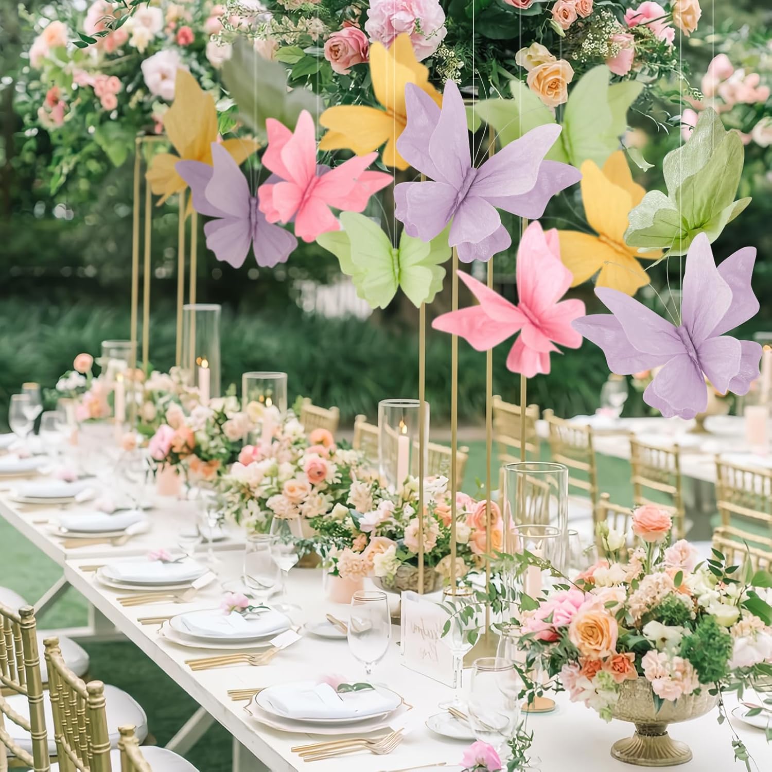 SUNBEAUTY Butterfly Party Decorations, 3D Paper Butterfly Decoration, Hanging Paper Butterfly for