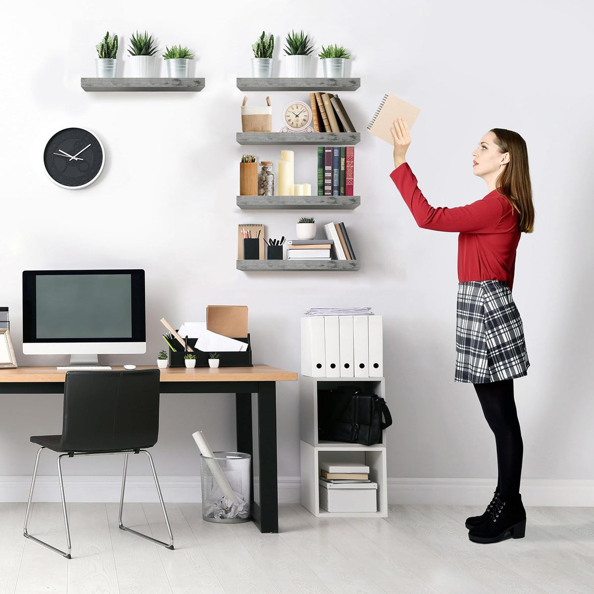Sorbus Floating Shelves for Wall, Bathroom Shelves Wall Mounted for Kitchen, Bedroom, Living Room