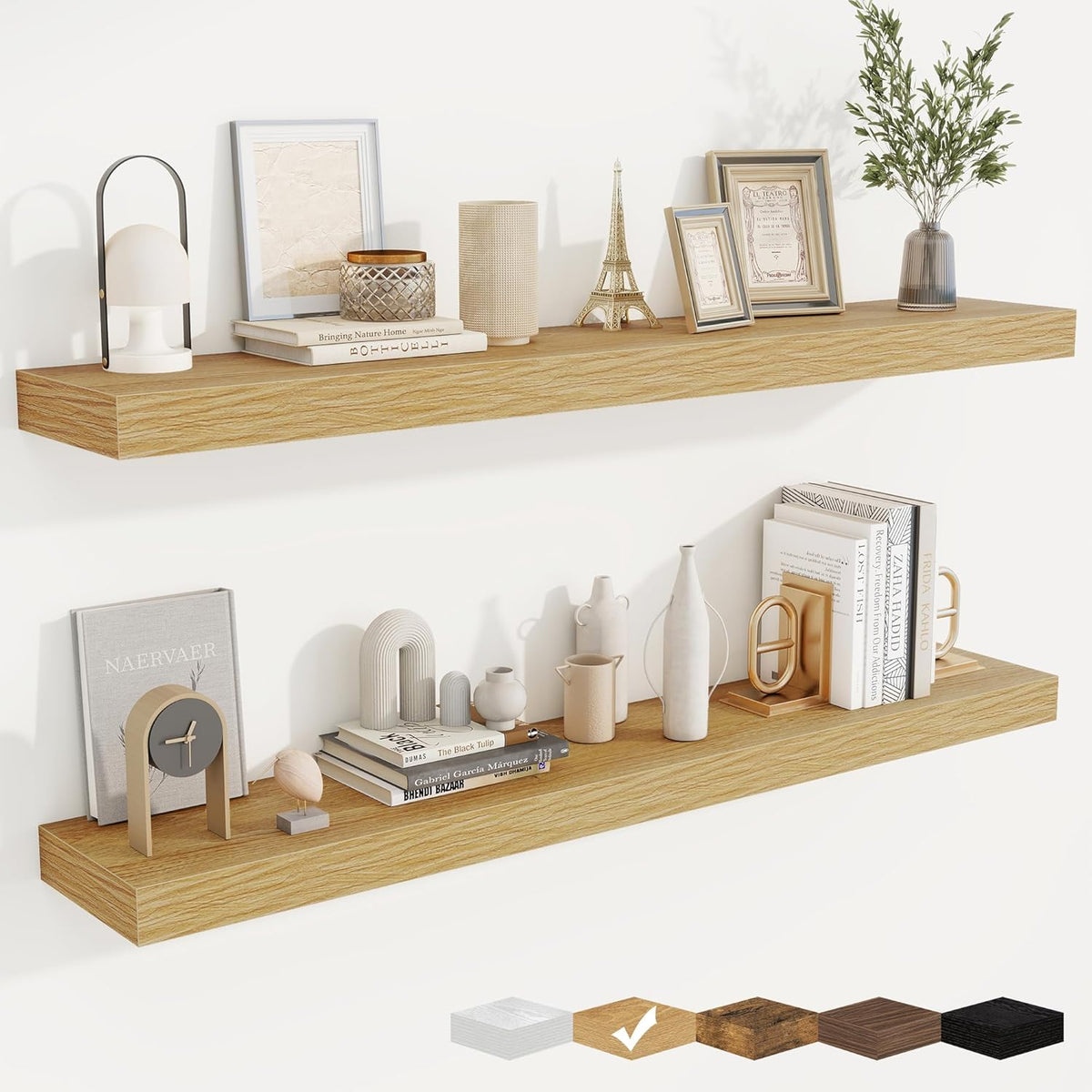 fuqing Floating Shelves for Wall, Bathroom Shelf Wall Mounted for Storage, Shelves with Invisible