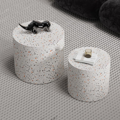 Round Nesting Coffee Tables Modern Terrazzo Coffee Table Small Round Coffee Table Circular Side