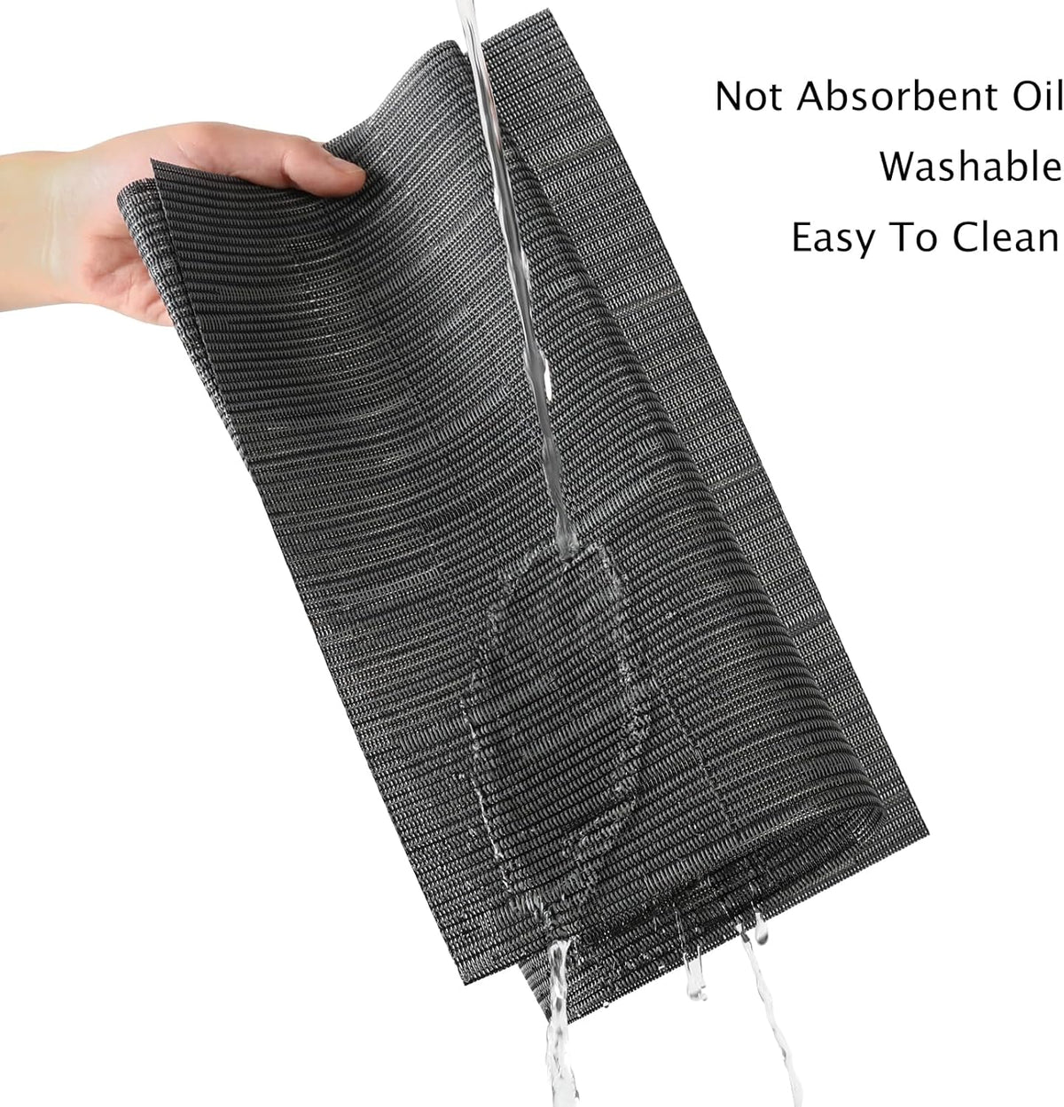 Myir JUN Placemats Set of 6, Vinyl Woven Placemats Place Mats Indoor Washable Table Mats Non-Slip